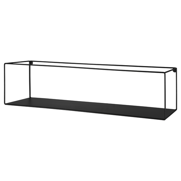 Wandregal Tarifa 2er-Set - Metall - Schwarz