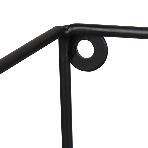 Wandregal Tarifa 2er-Set - Metall - Schwarz