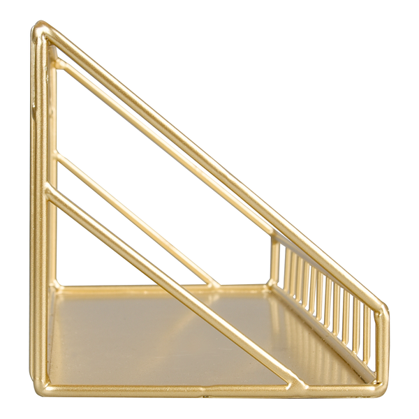 Wandregal Kavaja - Metall - Gold - Breite: 30 cm