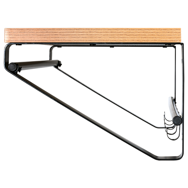 Wandgarderobe Epistel - Metall - Eiche Dekor / Schwarz