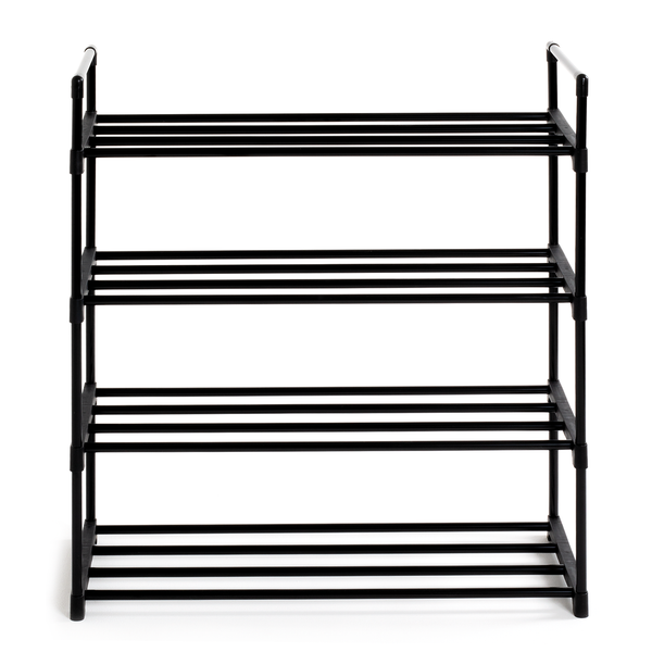 Schuhregal Janek - Metall - Schwarz