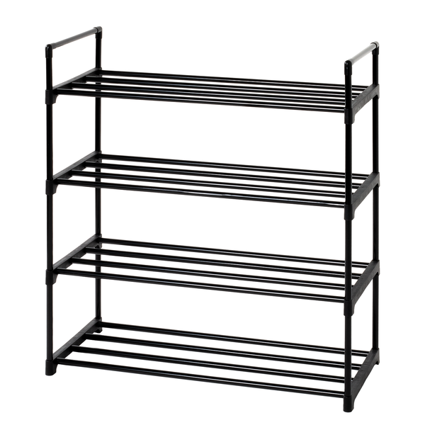 Schuhregal Janek - Metall - Schwarz