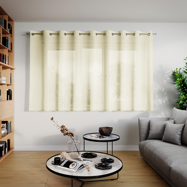 Ösenschal Oilie - Polyester - Ecru - 250 x 160 cm