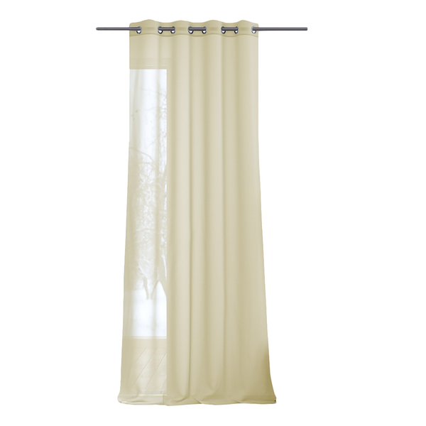 Ösenschal Oilie - Polyester - Ecru - 140 x 250 cm