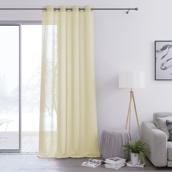 Ösenschal Oilie - Polyester - Ecru - 140 x 250 cm