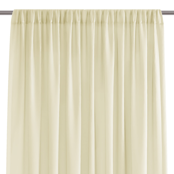 Vorhang mit Kräuselband Oilie - Polyester - Ecru - 140 x 270 cm