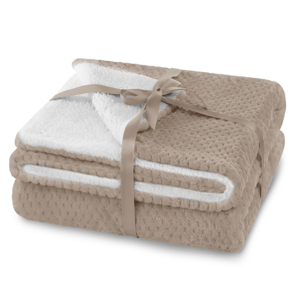 Kuscheldecke Leepy - Polyester - Cappuccino - 130 x 180 cm
