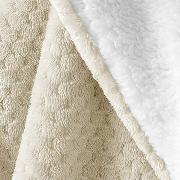 Kuscheldecke Leepy - Polyester - Beige - 220 x 240 cm
