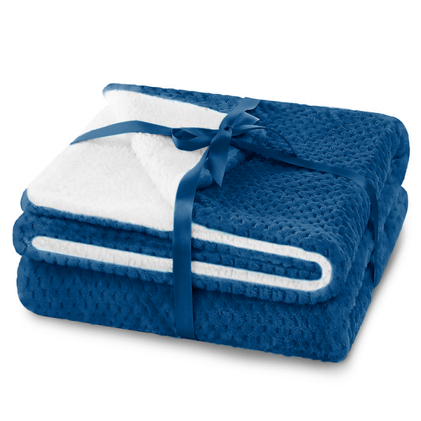 Kuscheldecke Leepy - Polyester - Dunkelblau - 130 x 180 cm