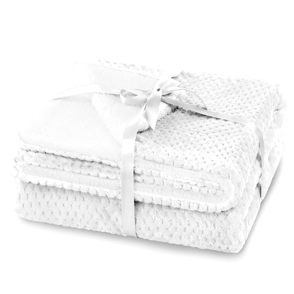 Kuscheldecke Leepy - Polyester - Weiß - 130 x 180 cm