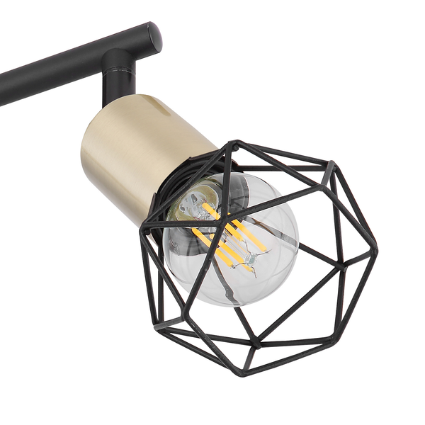 Deckenleuchte Xara VII - Eisen - 4-flammig