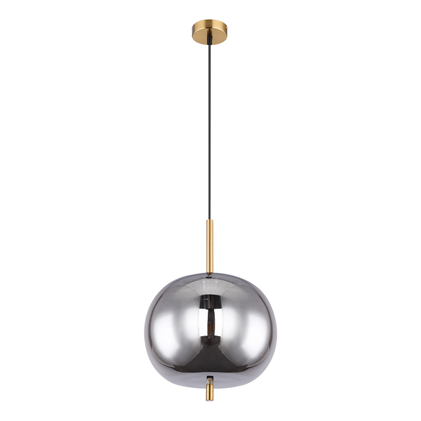 Pendelleuchte Blacky V - Glas / Eisen - 1-flammig