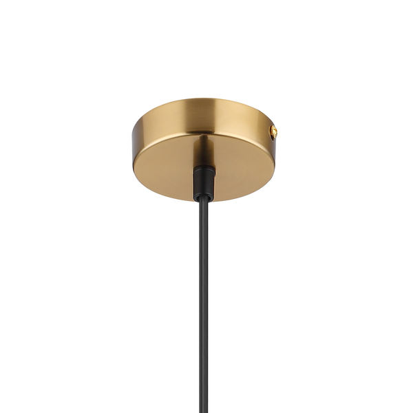 Pendelleuchte Blacky V - Glas / Eisen - 1-flammig