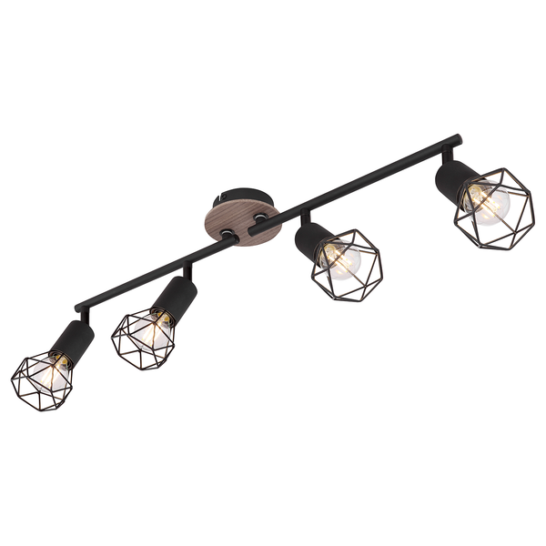 Deckenleuchte Xara IX - Eisen - 4-flammig