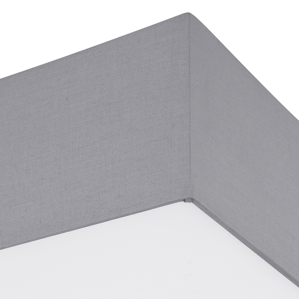 Deckenleuchte Sanna II - Flachgewebe / Eisen - 3-flammig