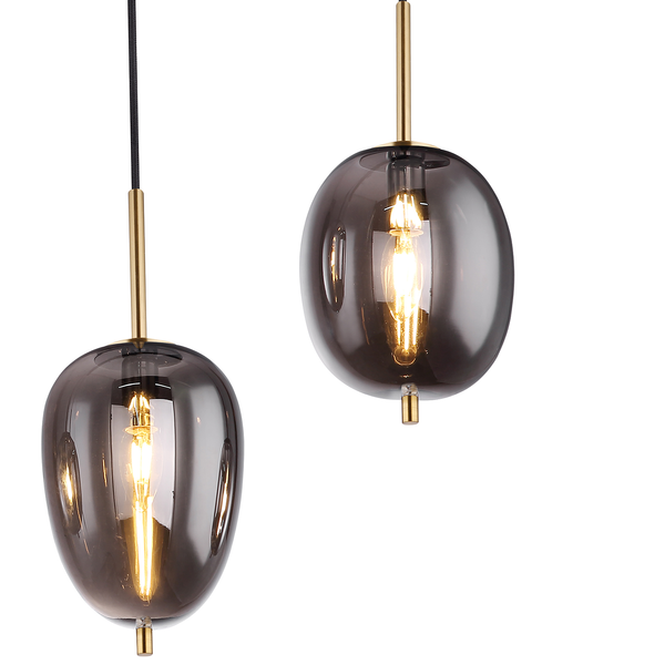 Pendelleuchte Blacky I - Glas - 4-flammig