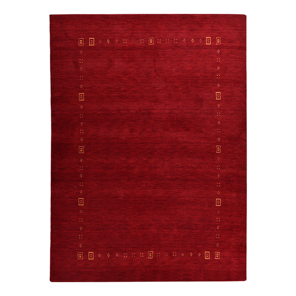 Wollteppich Lori Dream - Schurwolle - Rot - 90 x 160 cm