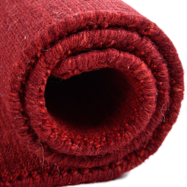 Wollteppich Lori Dream - Schurwolle - Rot - 90 x 160 cm