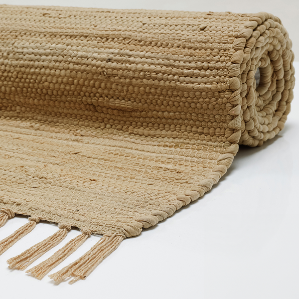 Teppich Happy Cotton - Baumwolle - Beige - 40 x 60 cm