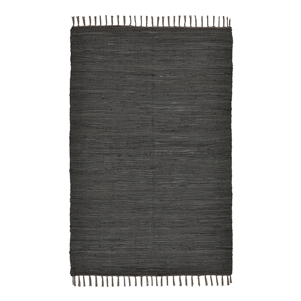Teppich Happy Cotton - Baumwolle - Anthrazit - 70 x 140 cm