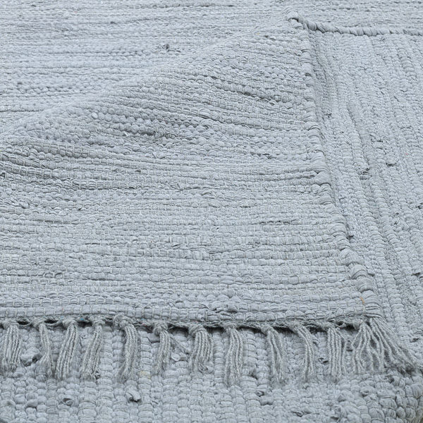 Teppich Happy Cotton - Baumwolle - Grau - 90 x 160 cm