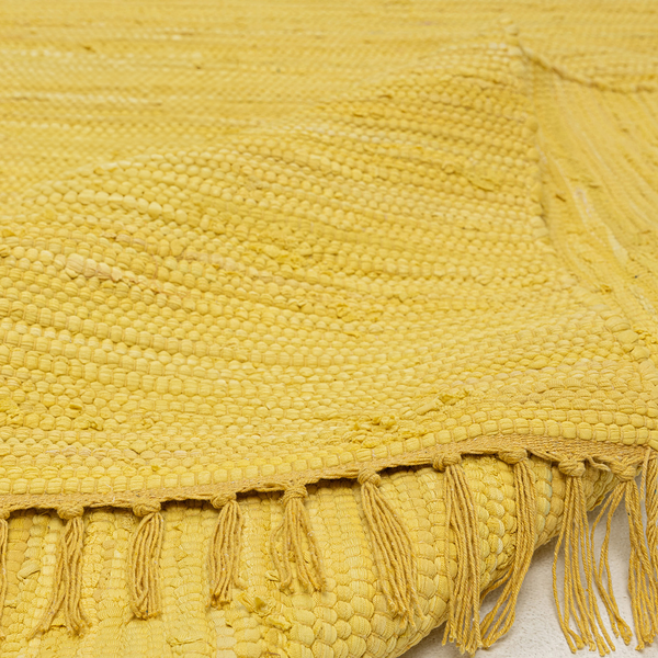 Teppich Happy Cotton - Baumwolle - Gelb - 90 x 160 cm
