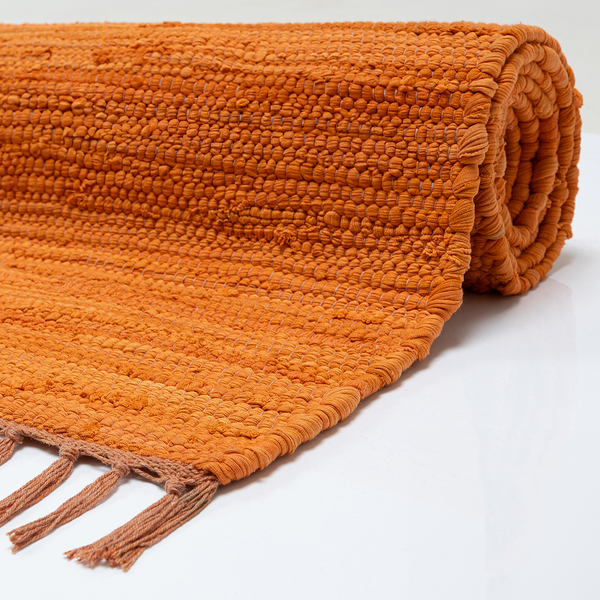 Läufer Happy Cotton - Baumwolle - Terracotta
