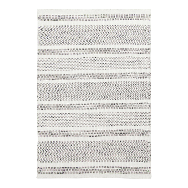 Wollteppich Trondheim II - Schurwolle - Grau - 65 x 130 cm