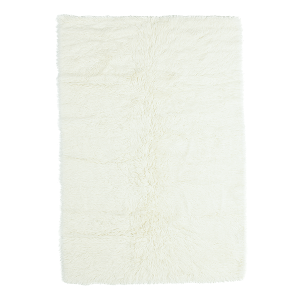 Wollteppich Flokos 1250 - Schurwolle - Weiß - 190 x 290 cm