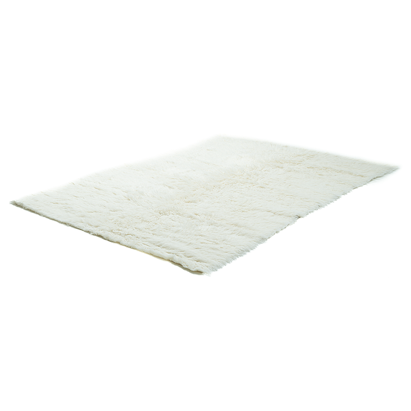Wollteppich Flokos 1250 - Schurwolle - Weiß - 190 x 290 cm