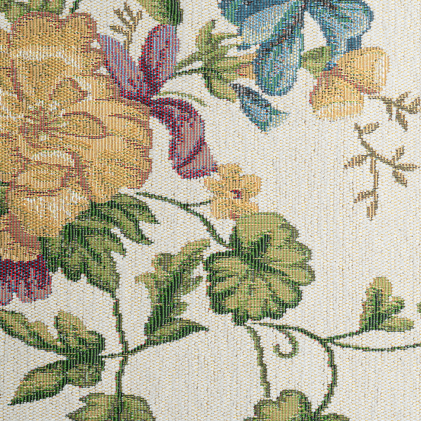 Kurzflorteppich Flomi Sagrini - Mischgewebe - Creme - 60 x 90 cm