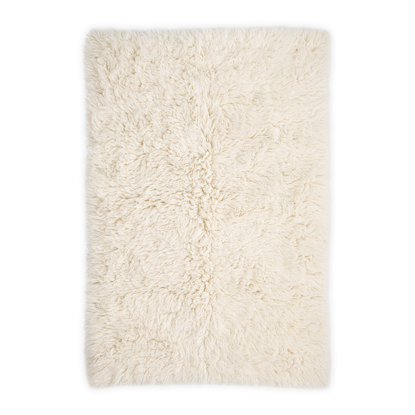Wollteppich Flokos 2450 - Schurwolle - Weiß - 190 x 290 cm