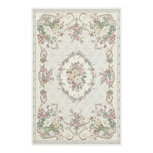 Kurzflorteppich Flomi Florence - Mischgewebe - Beige - 80 x 150 cm