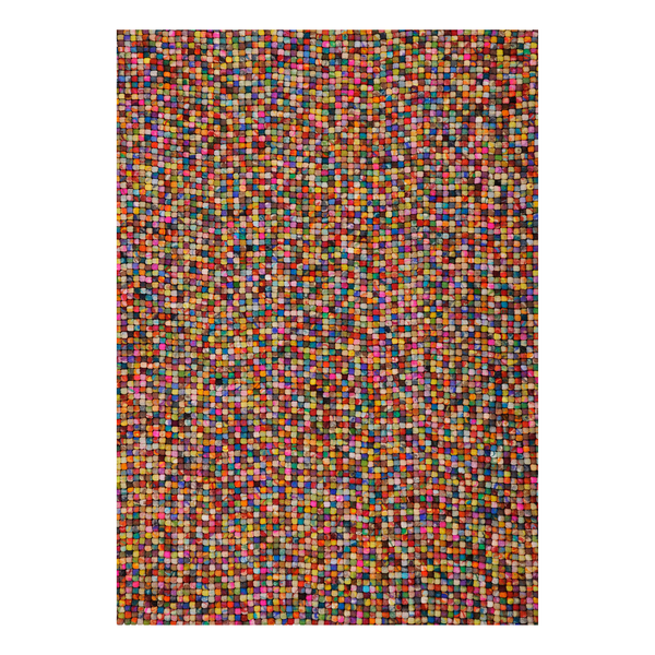 Wollteppich Felty 2.2 II - Schurwolle - Multicolor - 40 x 60 cm