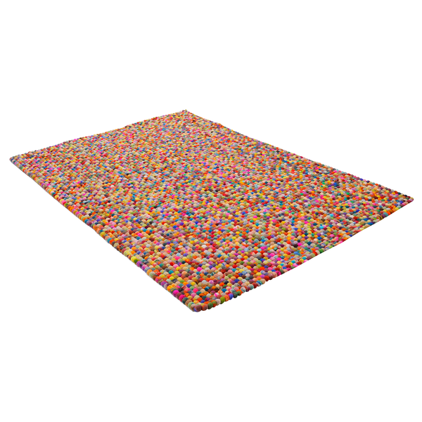 Wollteppich Felty 2.2 II - Schurwolle - Multicolor - 40 x 60 cm