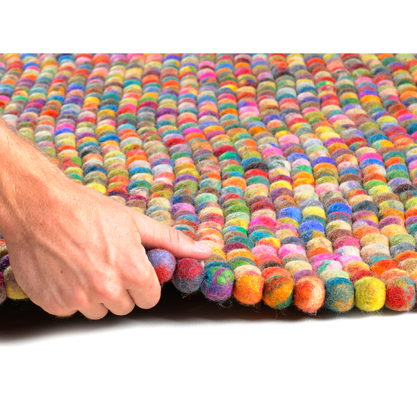 Wollteppich Felty 2.2 II - Schurwolle - Multicolor - 40 x 60 cm