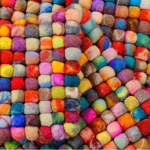 Wollteppich Felty 2.2 II - Schurwolle - Multicolor - 40 x 60 cm
