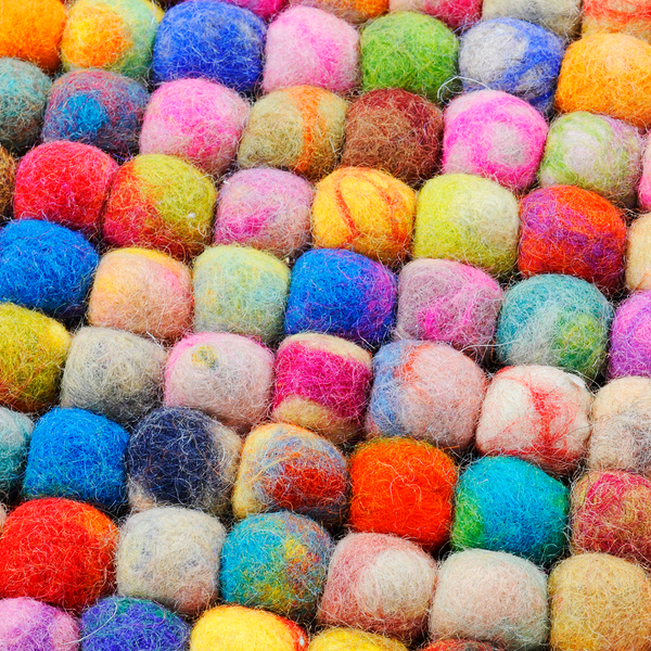Wollteppich Felty 2.2 II - Schurwolle - Multicolor - 40 x 60 cm