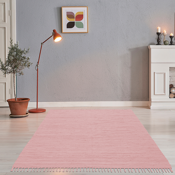 Teppich Happy Cotton - Baumwolle - Rosa - 120 x 180 cm