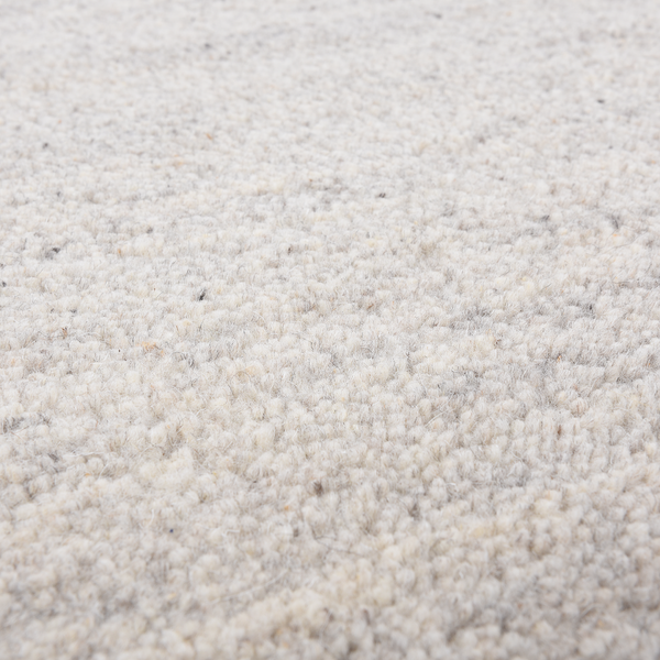 Wollteppich Maloronga Uni - Schurwolle - Sandgrau - 70 x 140 cm