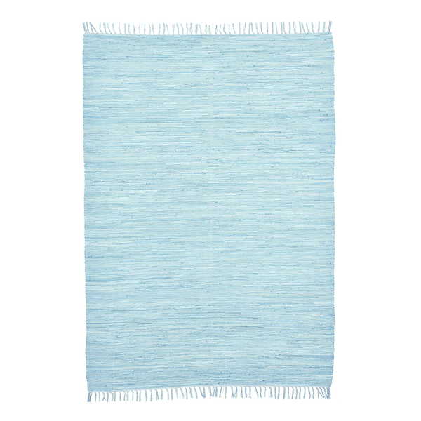 Teppich Happy Cotton - Baumwolle - Hellblau - 60 x 120 cm