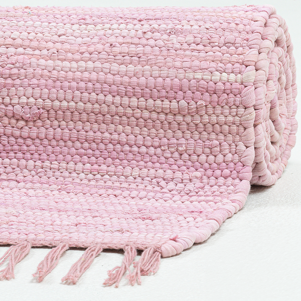 Teppich Happy Cotton - Baumwolle - Rosa - 90 x 160 cm