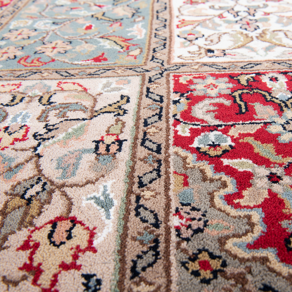 Wollteppich Benares Bachtiari - 100 % Schurwolle - Rot - 60 x 90 cm