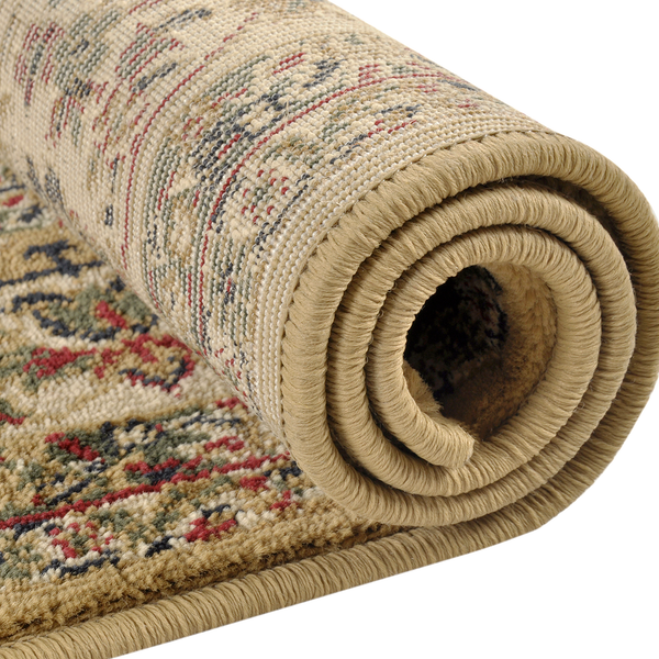 Kurzflorteppich Hamadan - Polypropylen - Beige - 80 x 150 cm