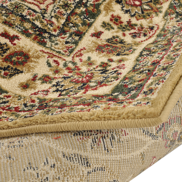 Kurzflorteppich Hamadan - Polypropylen - Beige - 80 x 150 cm