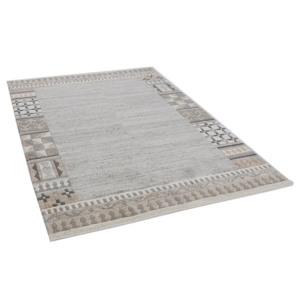 Wollteppich Nakarta 6030 - Schurwolle - Grau - 60 x 90 cm