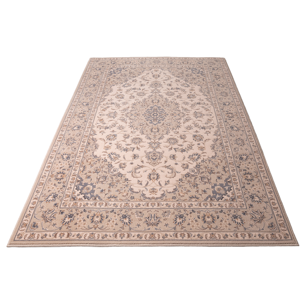 Wollteppich Floresti 7335 - Schurwolle - Creme - 80 x 150 cm
