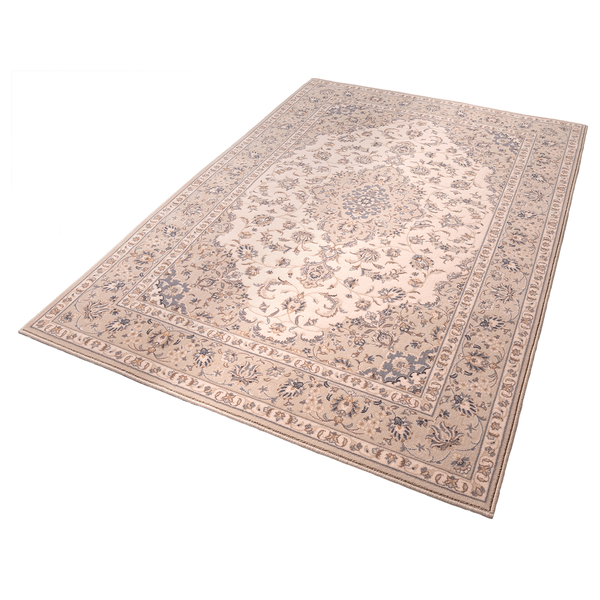 Wollteppich Floresti 7335 - Schurwolle - Creme - 80 x 150 cm