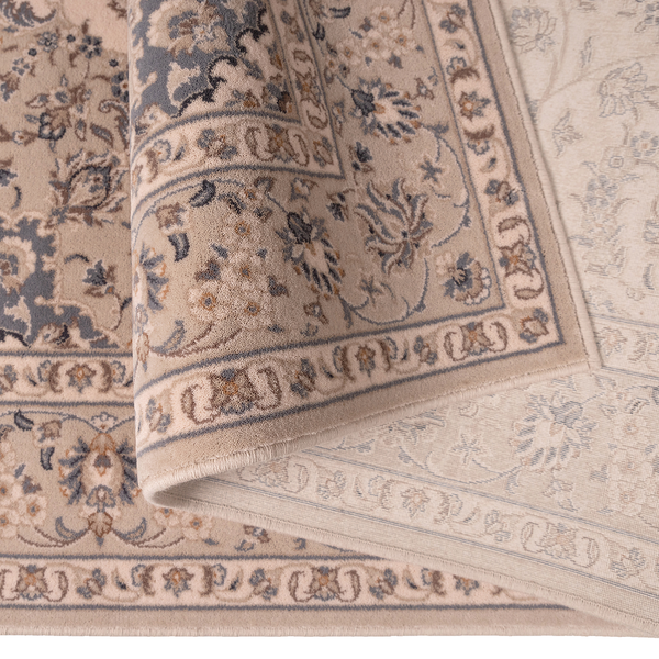 Wollteppich Floresti 7335 - Schurwolle - Creme - 80 x 150 cm