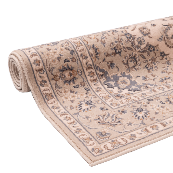 Wollteppich Floresti 7335 - Schurwolle - Creme - 80 x 150 cm
